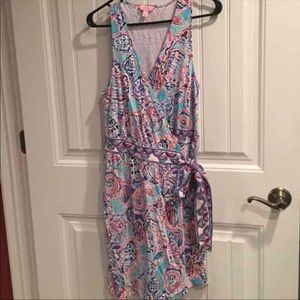 Lilly Pulitzer shell me about it wrap dress